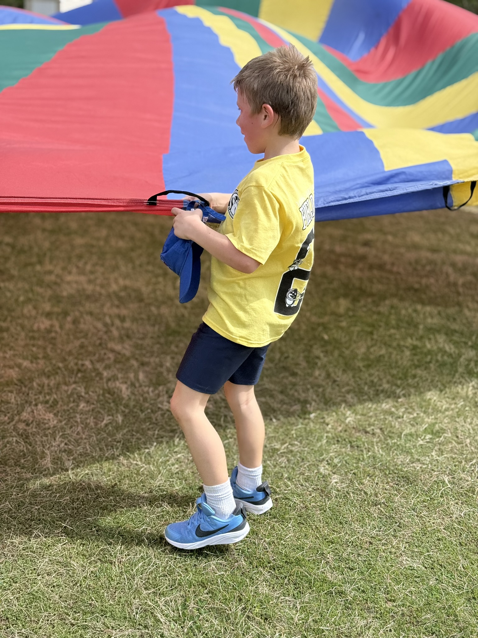 Parachute at field day