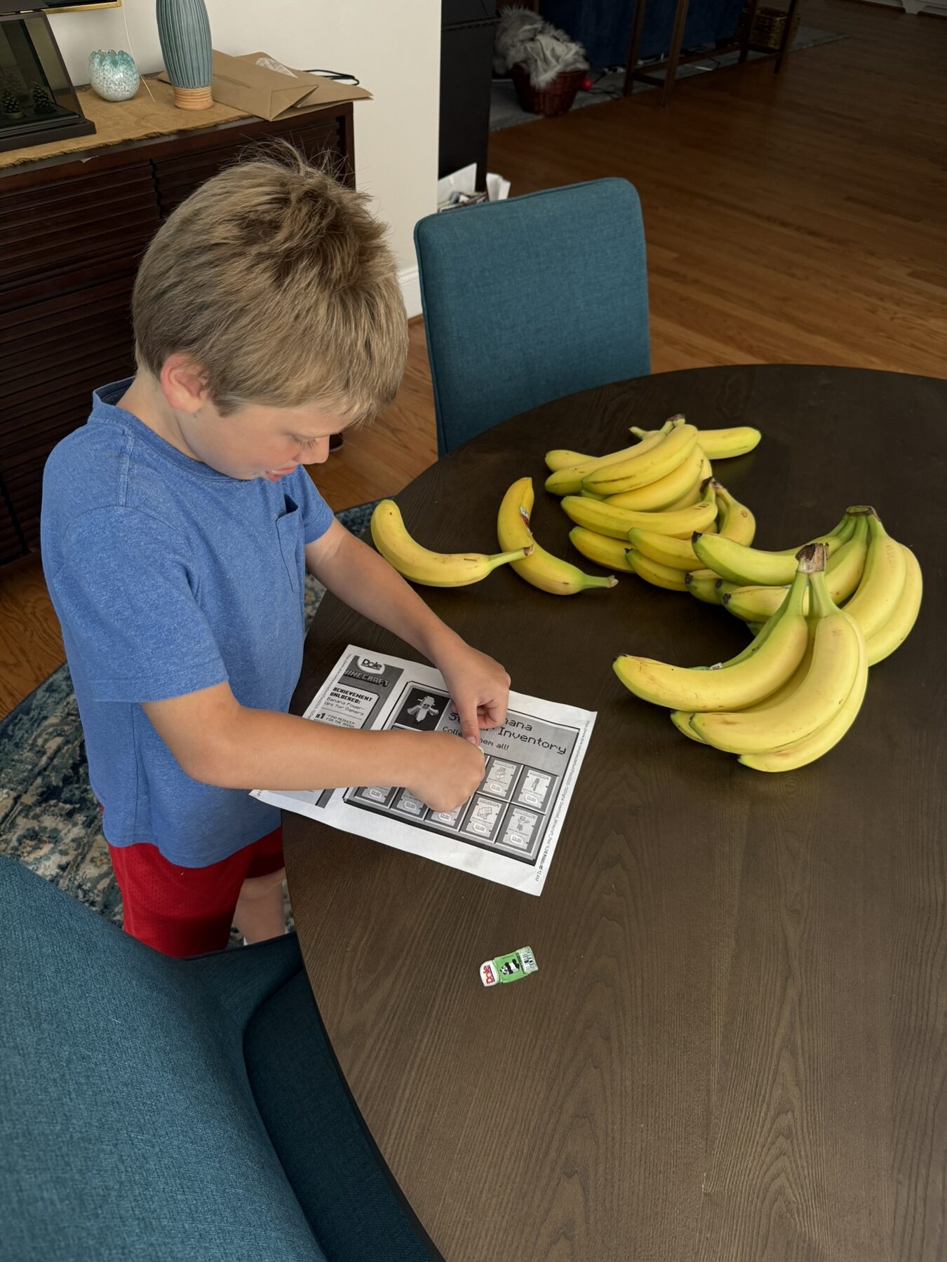 Sorting the Minecraft banana haul