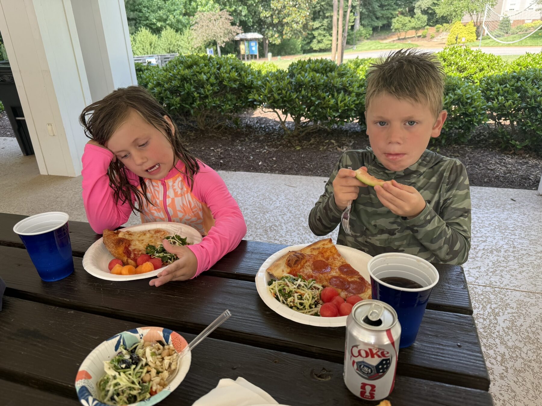 Lunch at the pool
