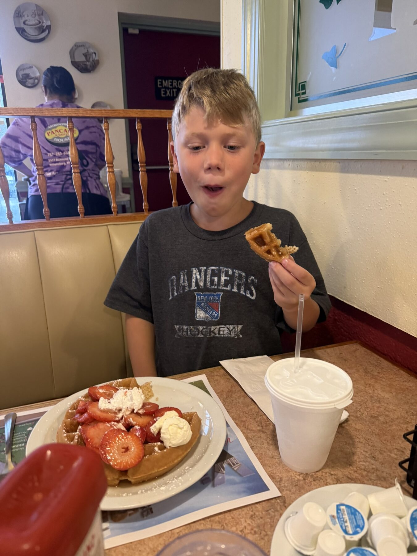 Waffle breakfast